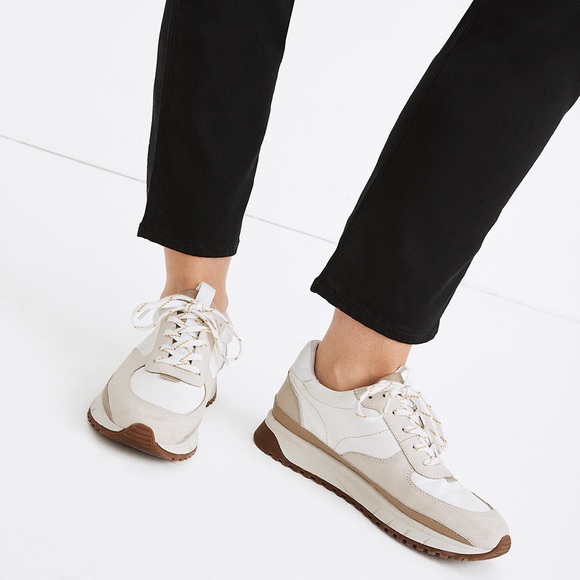 Madewell Kick-Off trainers. Neutral color block size 7 - Picture 1 of 6